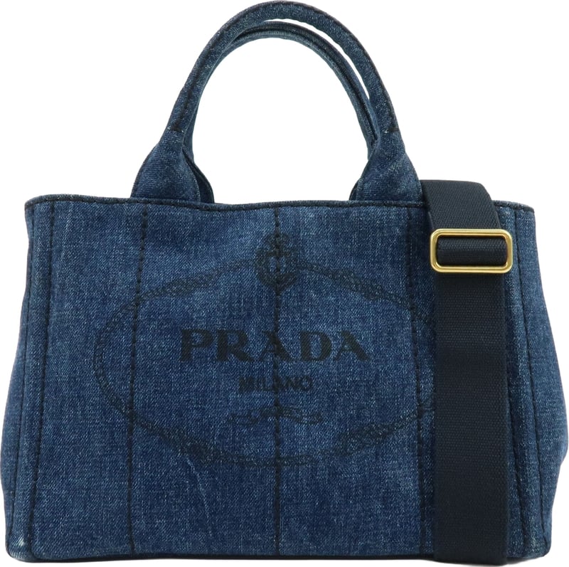 Prada Canapa Convertible Denim Medium