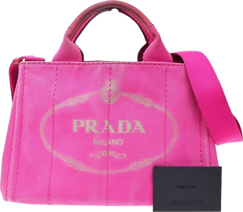 Prada Canapa Open Tote Canvas