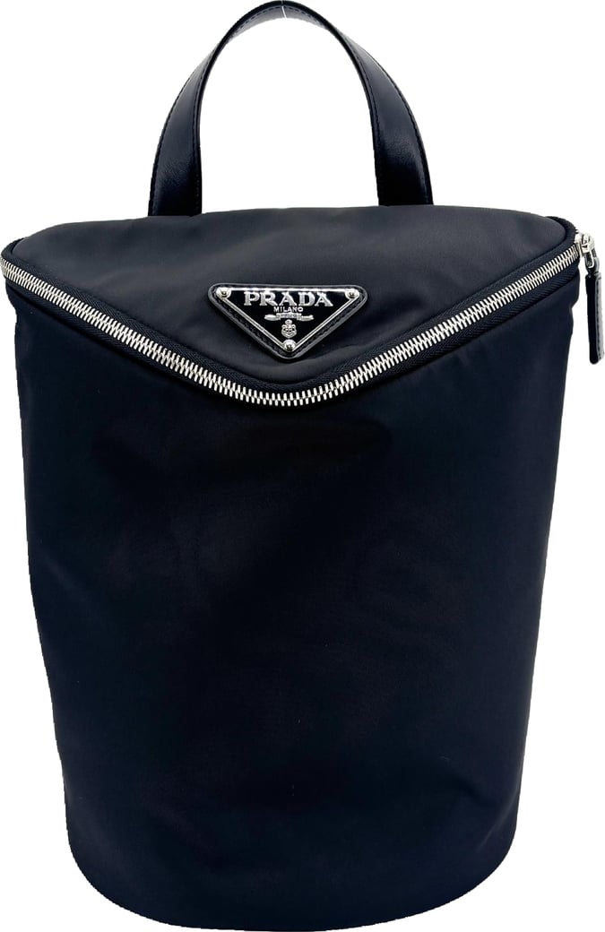 Prada Triangle Zip Sling Re-Nylon with Leather