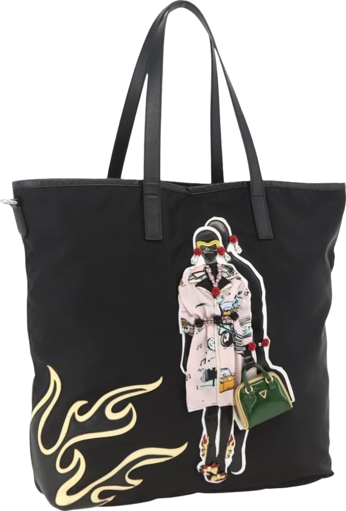 Prada Zip Tote Tessuto Medium