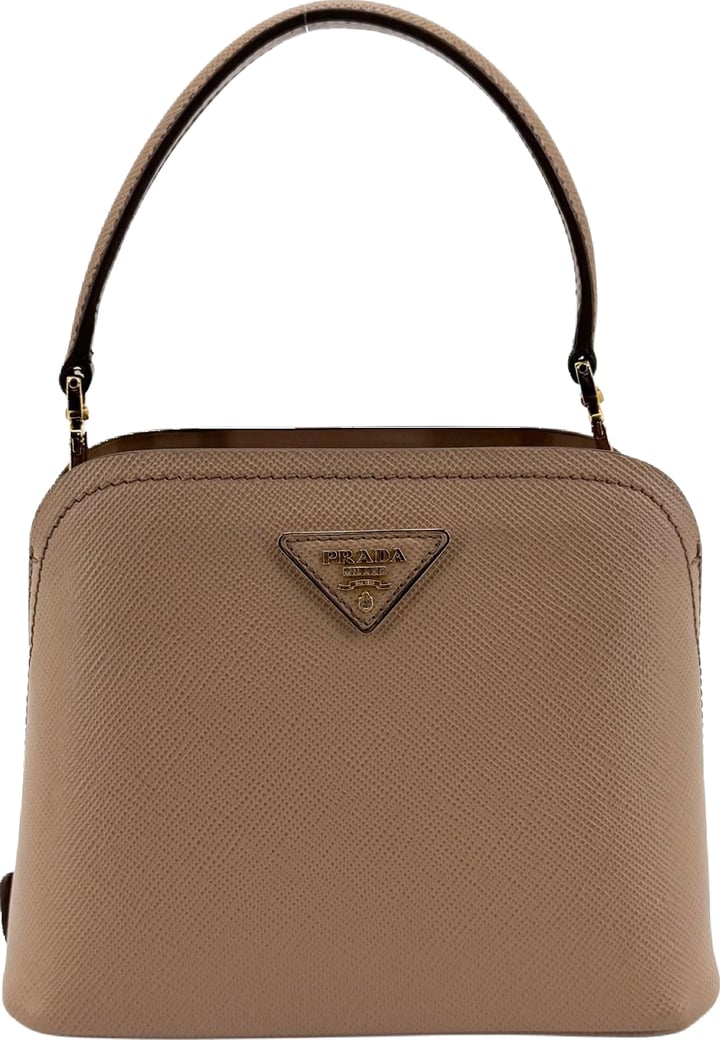 Prada Matinee Top Handle Saffiano Leather Micro