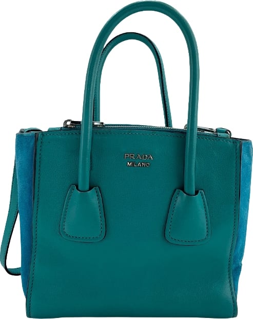 Prada glace twin pocket small glace twin pocket small
