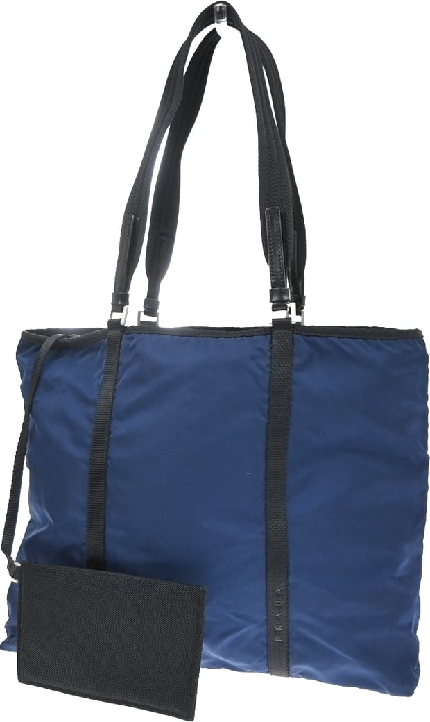 Prada Shoulder Canvas and Leather XL