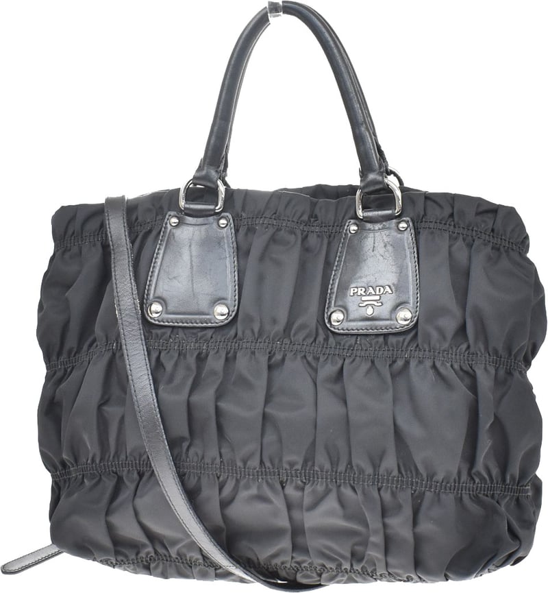 Prada Gaufre Shopping Tessuto Large