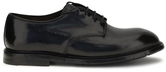 Premiata Black Calf Leather Bos Taurus Oxfords And Derbies