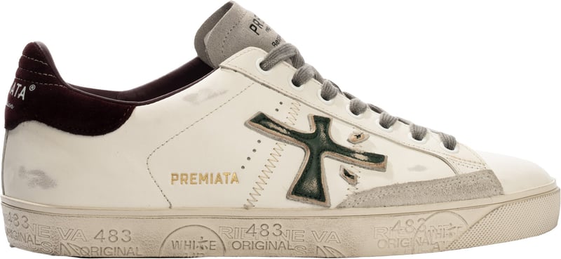 Sneakers White/Green/Burgundy