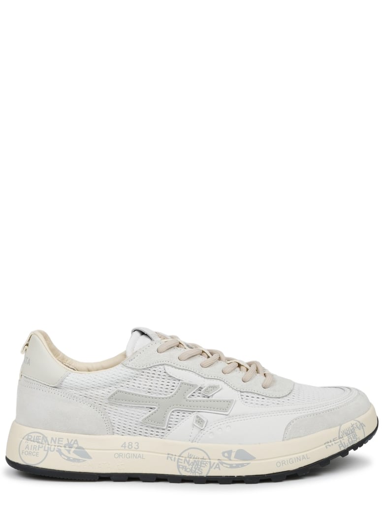 Nous Mesh Calf Leather Printed Sneakers
