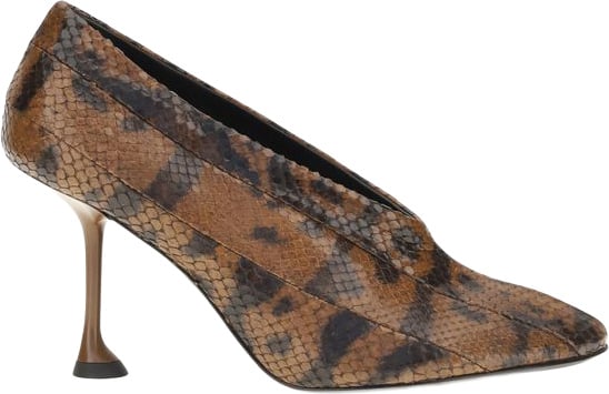 Proenza Schouler Brown Calf Leather Bos Taurus High Heel Pumps