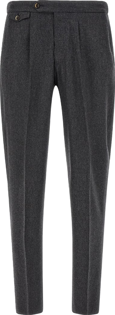 PT Torino Gray Virgin Wool Dress Pants