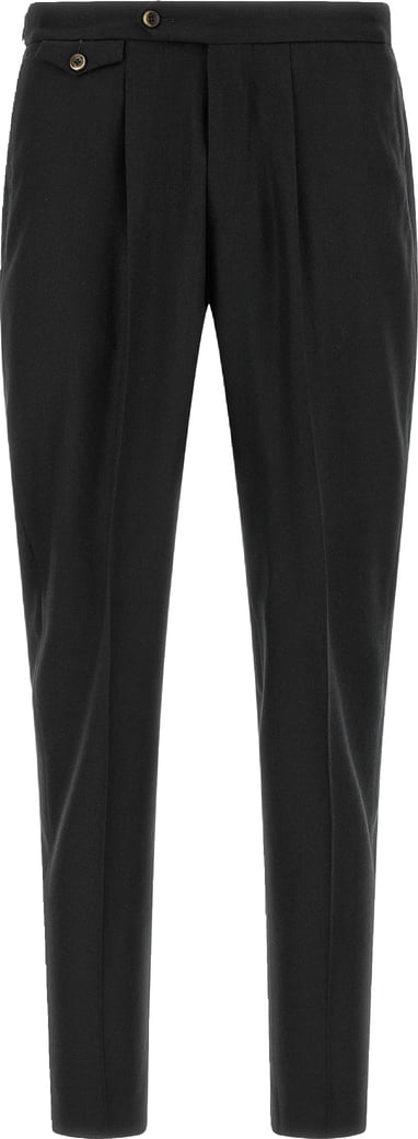 PT Torino Black Virgin Wool Dress Pants