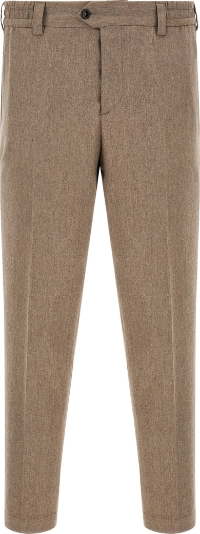 PT Torino Beige Virgin Wool Casual Pants