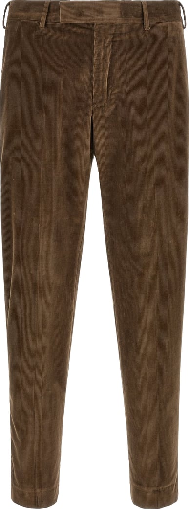 PT Torino Brown Cotton Casual Pants