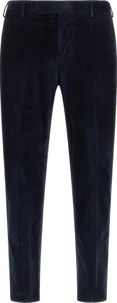PT Torino Blue Cotton Casual Pants