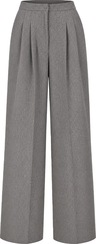 Pt Torino Grey stretch wool blend pant