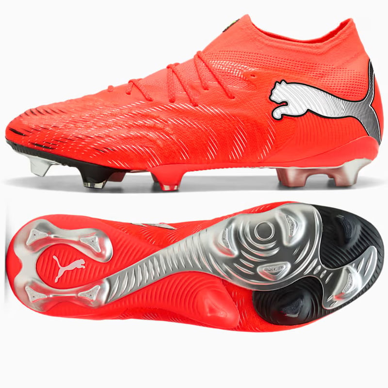 Puma Future 9 Ultimate FG Glowing Red White Black Silver