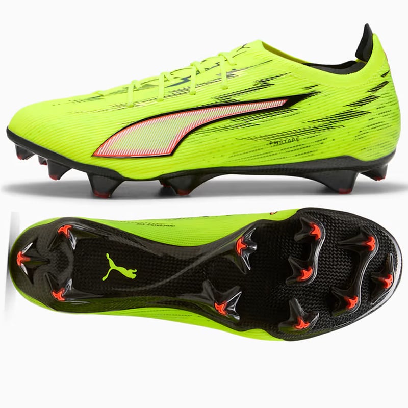 Puma Ultra 6 Carbon FG Yellow Alert Black Glowing Red Lime Squeeze