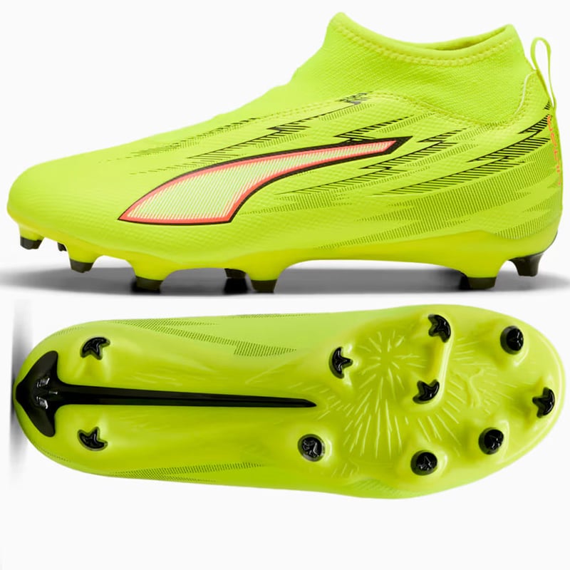 Puma Ultra 6 Match+ LL FG/AG Jr Yellow Alert Black Glowing Red Lime Squeeze (GS)