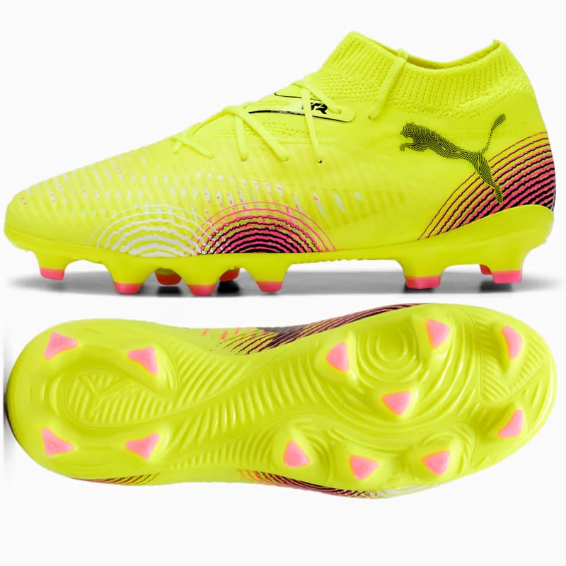 Puma Future 8 Pro FG/AG Jr Yellow Alert Black Sun Struck (GS)