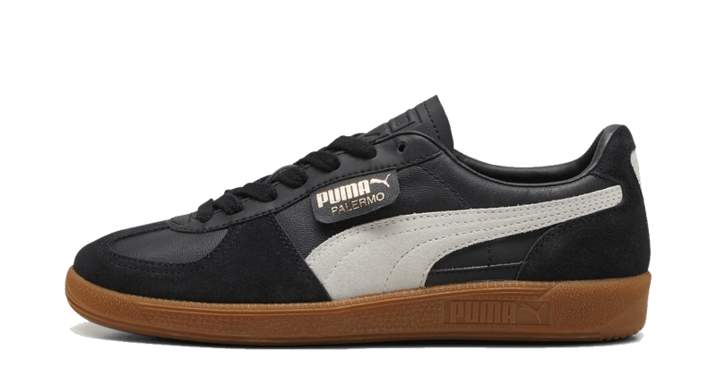 Puma Palermo Leather "Black Feather Grey"