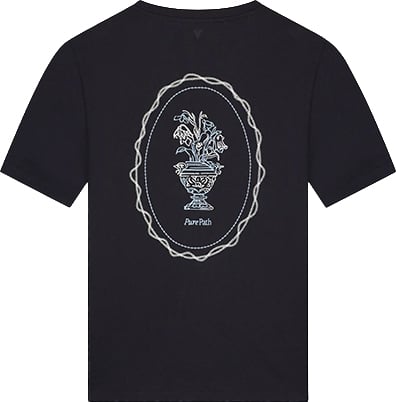Pure Path Embroidered Vase T-Shirt