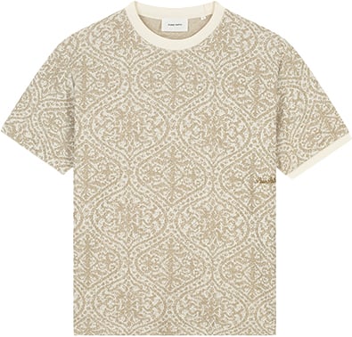 Pure Path Jacquard Pattern T-Shirt