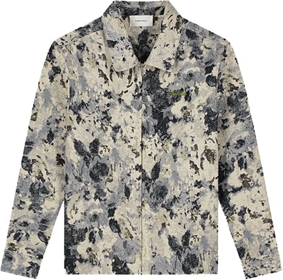 Pure Path Flower Zipped Overshirt