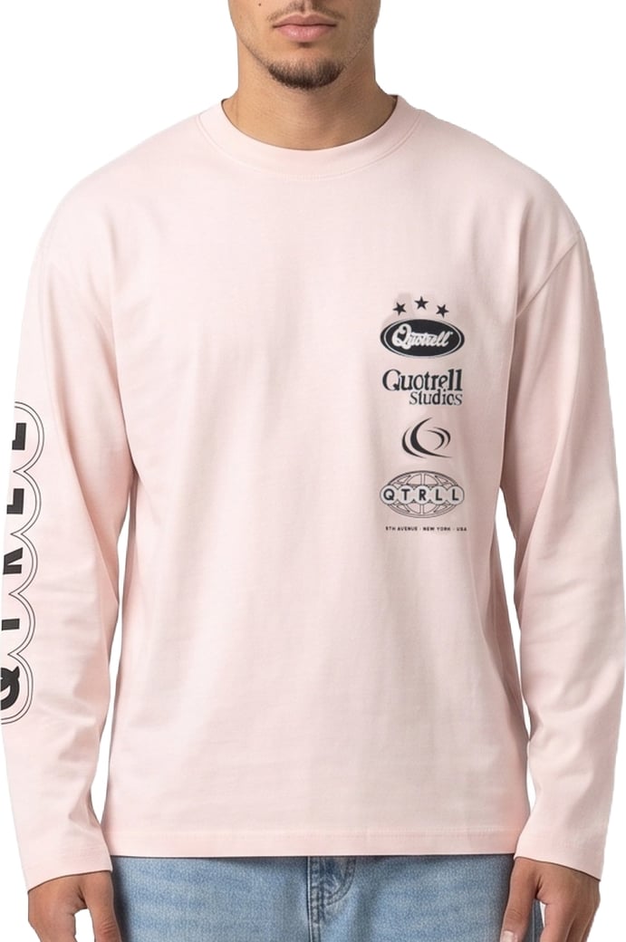 Marino Longsleeve | Light Pink/navy