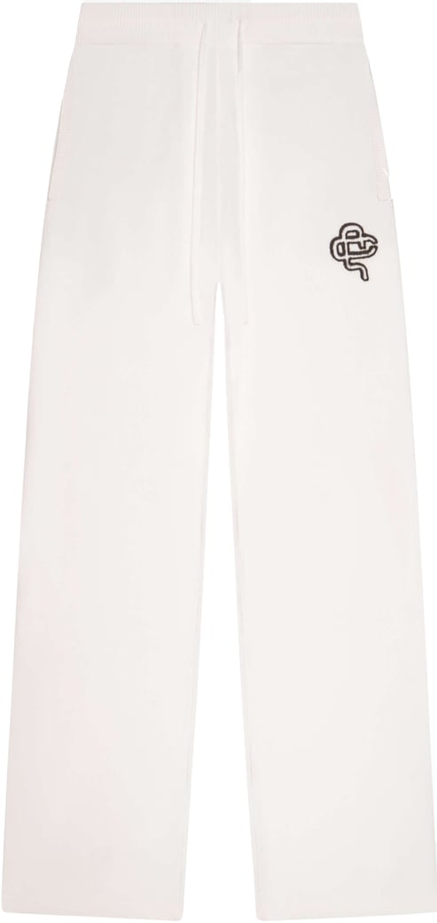 Flo Knitted Pants | Off White/brown