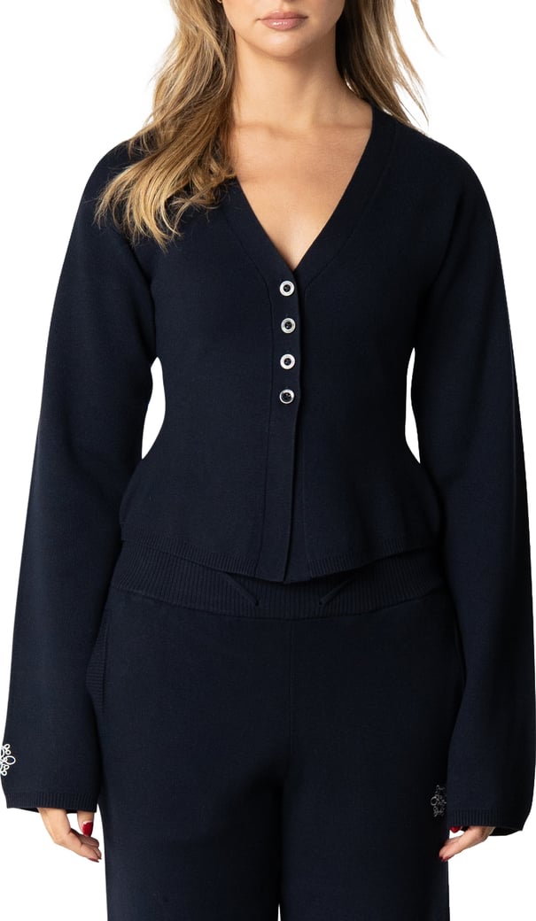 Jackie Knitted Cardigan | Navy