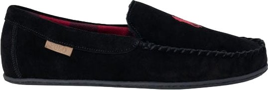 Ralph Lauren Black Faux Fur Slippers