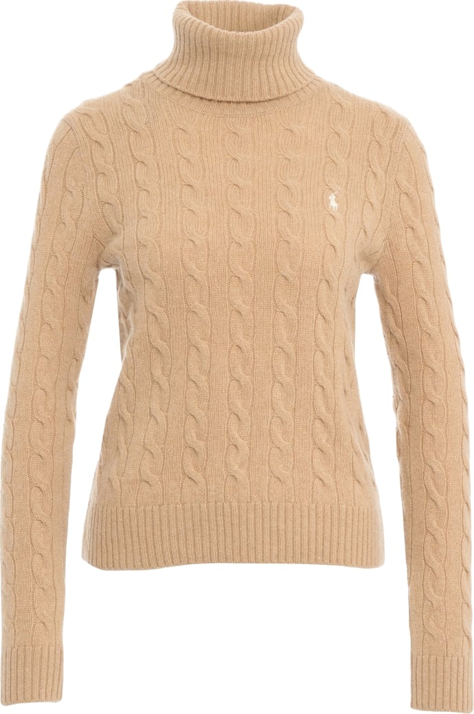 Turtleneck sweater with logo embroidery