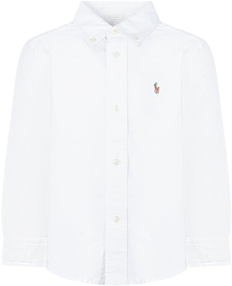 Camicia in Cotone con Colletto Button-Down