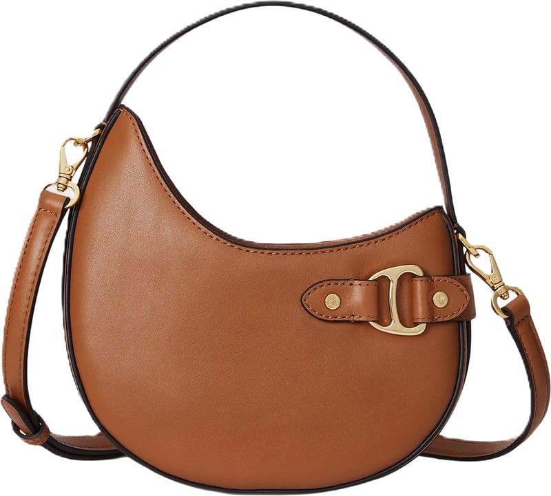 Brown Rattan Small Crossbody Bag