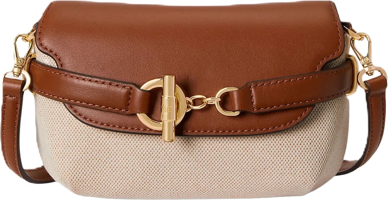 Structured Shoulder Bag with Smooth Leather Flap
