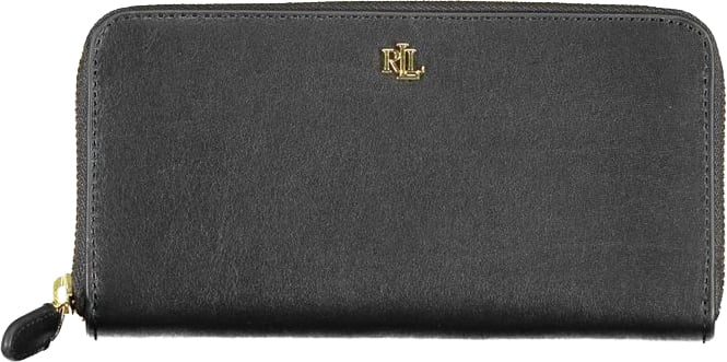 Ralph Lauren Black Leather Women Wallet