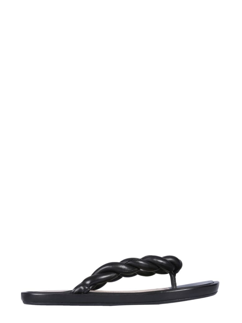 Leather Slide Sandals