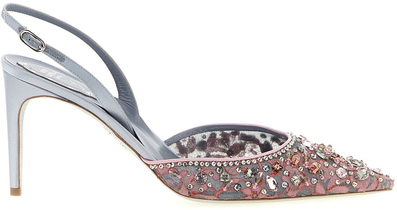 RENE CAOVILLA Multicolor Glass High Heel Pumps