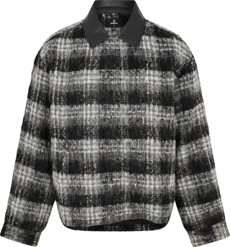 Logo Flannel Check Overshirt Jacket