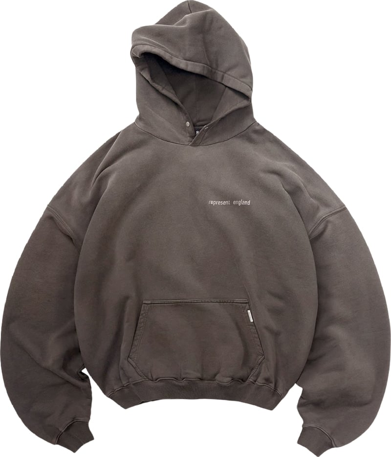 Represent Resent Men's Fleece Hoodie England Grey