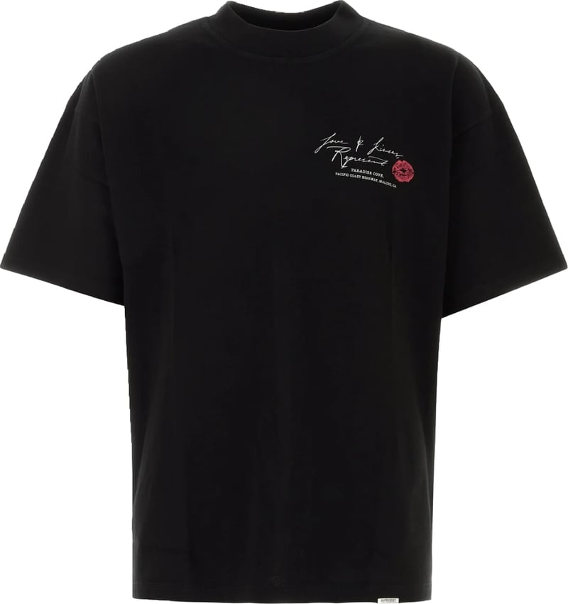 Represent Love And Kisses Men's Cotton T-Shirt Black