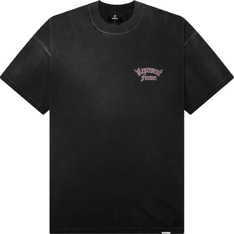Represent Duality Forever Men's Cotton T-Shirt Washed Black