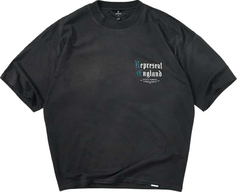 Represent Private Members Men's Cotton T-Shirt Black