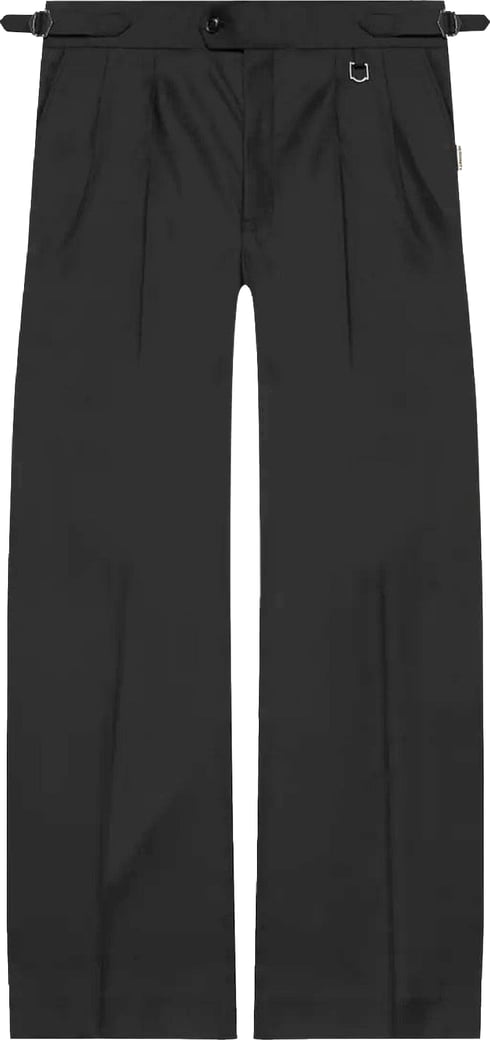 Heren Tailored Baggy Pants Black