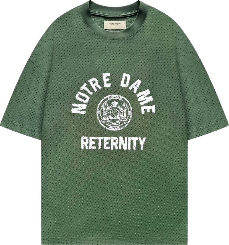 Heren Mesh t-shirt Notre Dame Groen