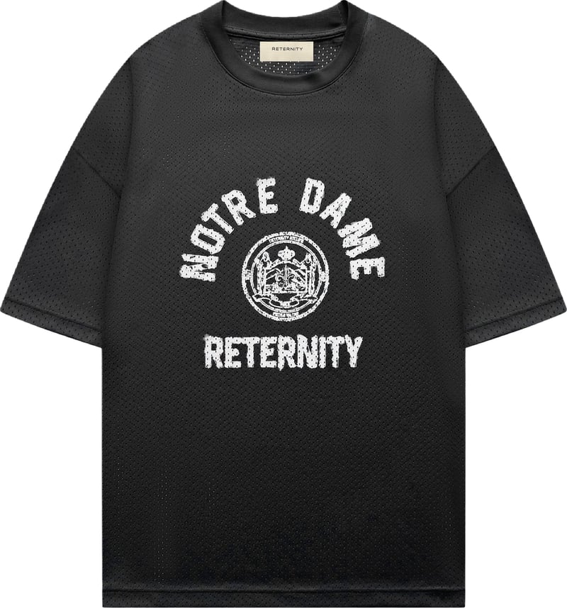 Heren Mesh t-shirt Notre Dame Zwart