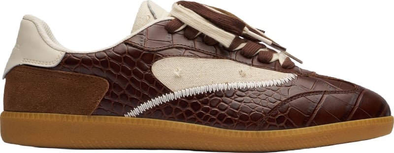 Heren L’Équipe Sneaker Croco Brown