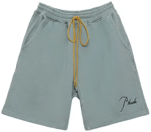 Rhude Logo Sweat shorts (Sage)