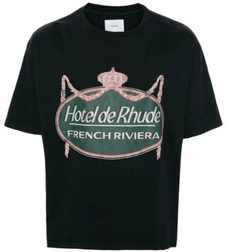 Rhude Riviera T-shirt 'Vintage Zwart'