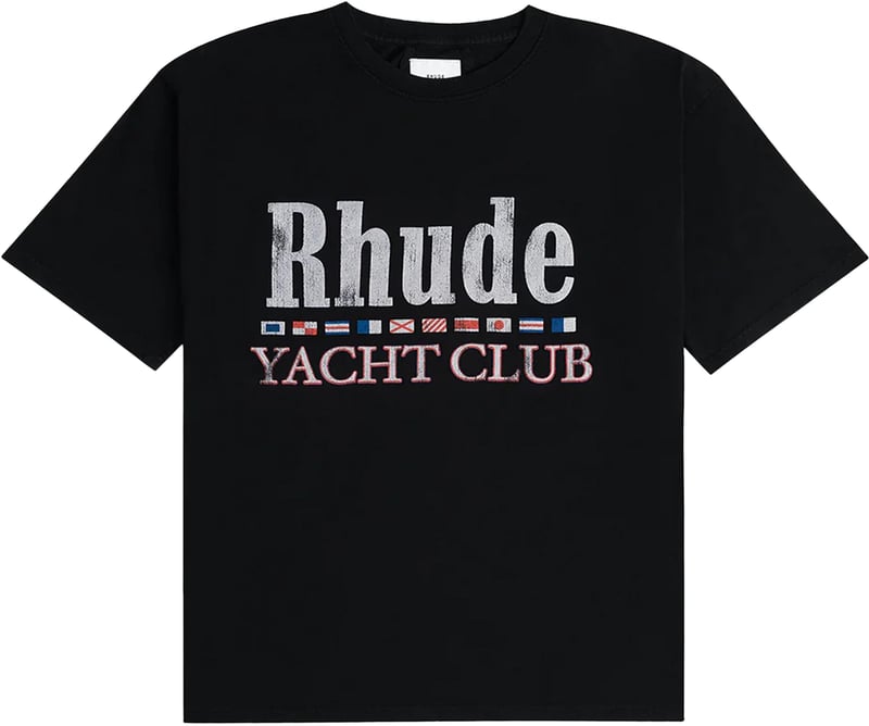 Rhude Vlag T-shirt 'Vintage Zwart'