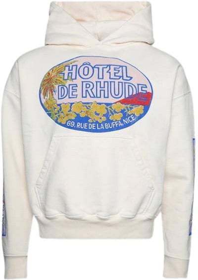 Rhude Hotel Hoodie 'Vintage White'